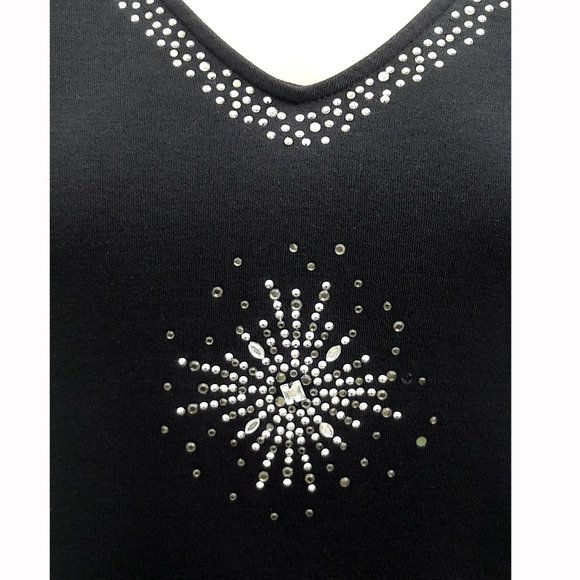 Bedazzled Black T-Shirt - Picture 2 of 2